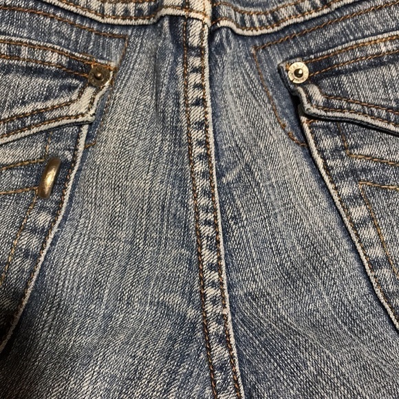 GITANO—VTG—Women’s Mid-Rise Stonewashed Denim Blue Jeans w/Flared Legs—Sz 8 - Picture 14 of 17